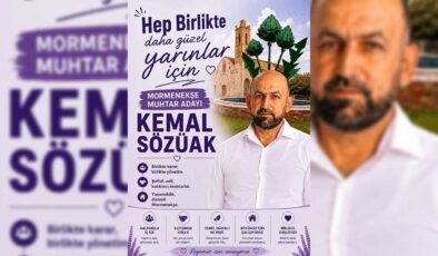 Mormenekşe muhtarlık yarışında ilk aday: Kemal Sözüak