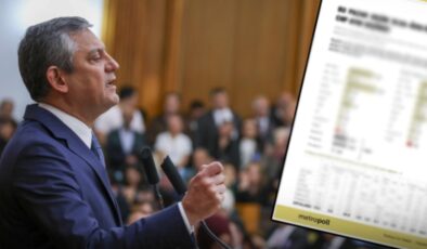 Özgür Özel'in masasına dün bu anket konuldu