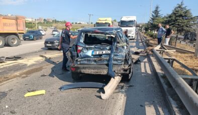 Samsun’da 8 aracın karıştığı zincirleme kaza; 2 yaralı