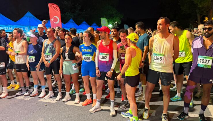 Sarıyer'de Türkiye'nin ilk gece maratonu koşuldu