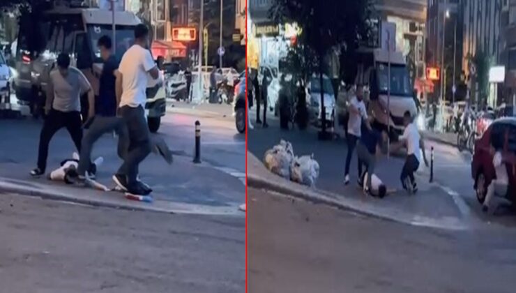 Sokak ortasındaki dehşeti kadın durdurdu!