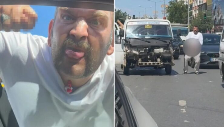 Şu korkunç adamın yaptıklarına bakın! Önce dilini çıkarttı sonra fermuarını indirdi