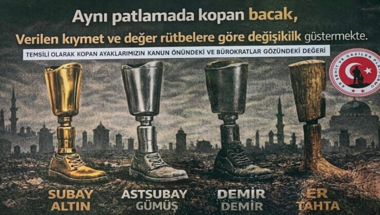 Subay altın, erlerinki tahtadan