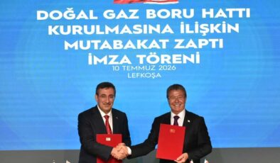 TC ile KKTC arasında Doğalgaz Boru Hattı Kurulmasına İlişkin Mutabakat Zaptı imzalandı