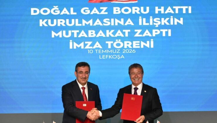 TC ile KKTC arasında Doğalgaz Boru Hattı Kurulmasına İlişkin Mutabakat Zaptı imzalandı