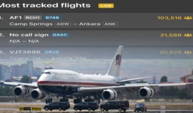 Trump'ın uçağını rekor sayıda kişi izledi!