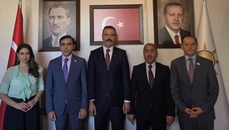Yeni Azerbaycan Partisi heyetinden AK Parti KKTC Temsilciliğine ziyaret