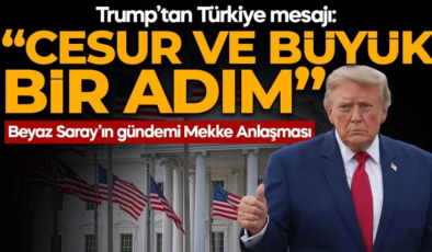 Trump’tan Mekke Anlaşması mesajı: Memnuniyet duyuyorum