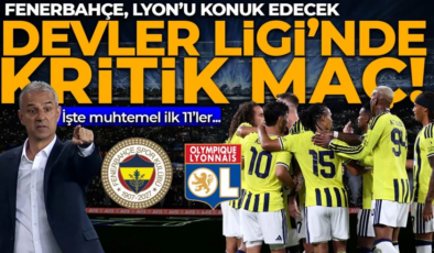 Şampiyonlar Ligi’nde kritik randevu! Fenerbahçe, Lyon’u konuk edecek! İsmail Kartal kararını verdi! İşte muhtemel ilk 11’ler