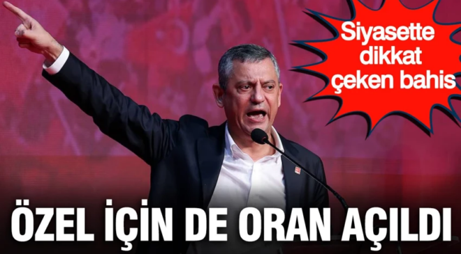 Siyasette dikkat çeken bahis: Özgür Özel için de oran açıldı