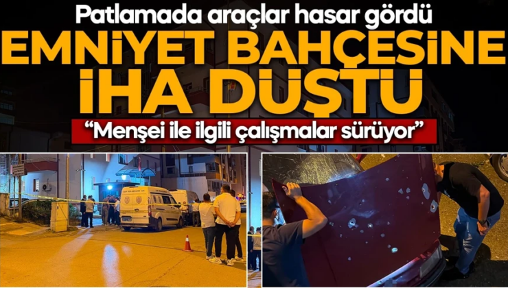 Trabzon’da emniyet bahçesine İHA düştü! Vali Şahin’den açıklama: “Araçlarda hasar oluştu”
