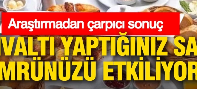Dikkat !..Kahvaltı yaptığınız saat ömrünüzü etkiliyor: Ölüm riski yüzde 46’ya kadar çıkıyor