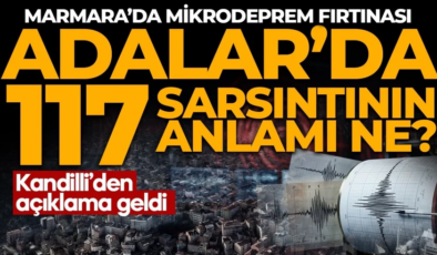Kandilli Rasathanesi’nden Marmara’daki depremlere ilişkin açıklama