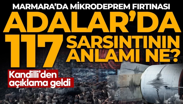 Kandilli Rasathanesi’nden Marmara’daki depremlere ilişkin açıklama