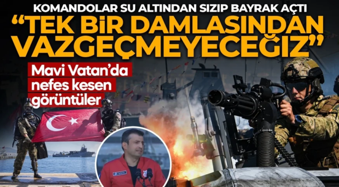 TEKNOFEST Mavi Vatan’da nefes kesen görüntüler! Selçuk Bayraktar’dan gençlere çağrı: Tek bir damlasından vazgeçmeyiz