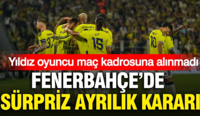 Fenerbahçe’de sürpriz ayrılık kararı: Fenerin ‘Yıldız oyuncu’ Talişka maç kadrosuna alınmadı