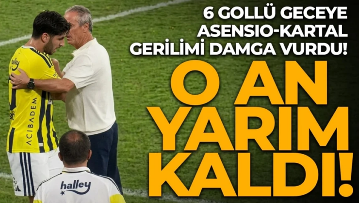 6 gollü Fener – Konya maçına Asensio-Kartal gerilimi damga vurdu! O an yarım kaldı!