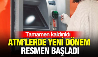 ATM’lerde para çekmede yeni dönem resmen başladı