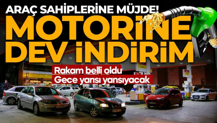 Araç sahiplerine müjde! Motorine dev indirim geldi! Gece yarısı tabelaya yansıyacak