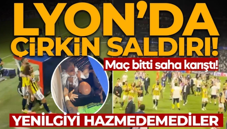 Fenerbahçe, Lyon’u devirdi! Saha karıştı, futbolcular birbirine girdi