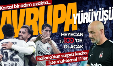 Avrupa’ya son bir adım! Vincenzo Italiano sürpriz karar: İşte Beşiktaş’ın muhtemel 11’i