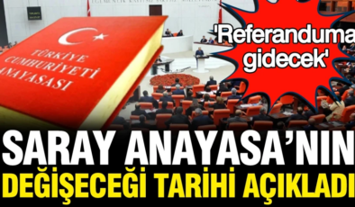 Anayasa değişikliğinin tarihi açıklandı: Referanduma gidilecek