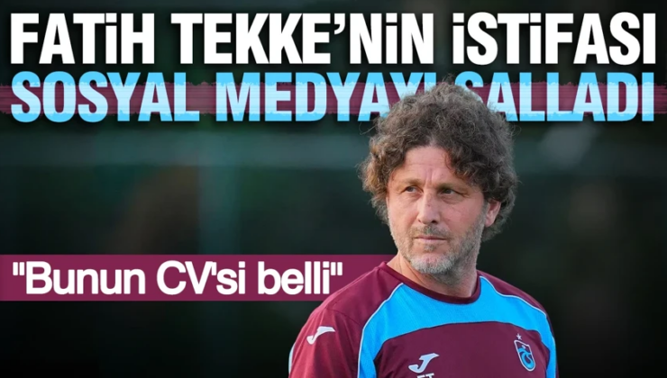 Trabzonspor’da kaos dolu dakikalar! Fatih Tekke istifa etti: Yönetimden apar topar açıklama geldi