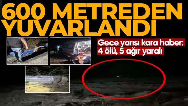 600 metrelik uçurumda can pazarı! 4 kişi öldü, 5 yaralı var