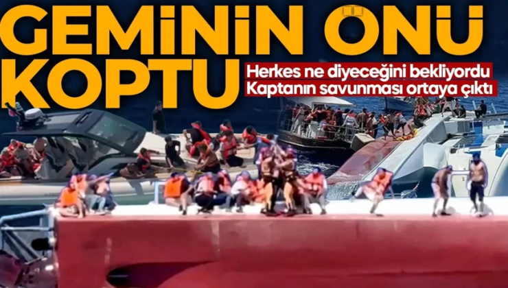 SON DAKİKA: Girne’deki batan geminin kaptanı kendisini böyle savundu: Geminin önü koptu…