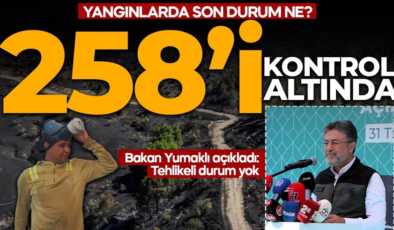 Yangınların “258’i kontrol altında”