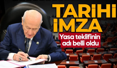Terörsüz Türkiye sürecinde çerçeve yasanın adı belli oldu! Bahçeli’den yasaya imza