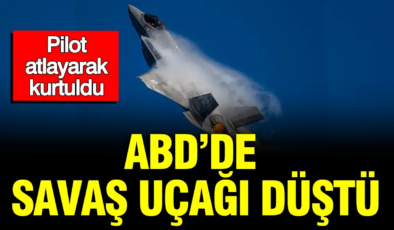 ABD’de savaş uçağı düştü: Pilot atlayarak kurtuldu