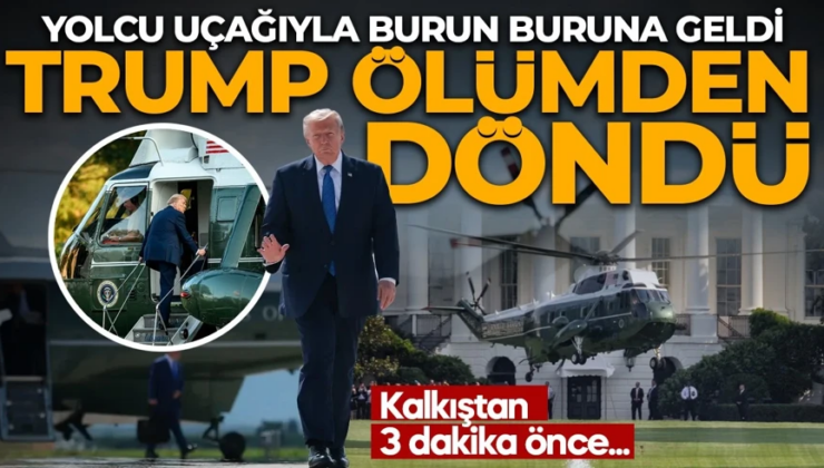 Donald Trump ölümden döndü! Kule ile iletişim kesildi: Yolcu uçağıyla burun buruna geldi