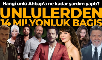 Ünlülerden AHBAP’a 14 milyon TL’lik bağış! MASAK tek tek inceledi: Hangi isim ne kadar yardım yaptı?
