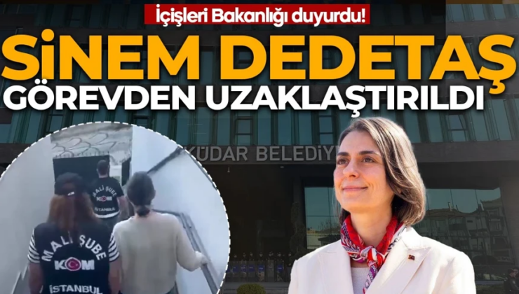 Üsküdar Belediye Başkanı Sinem Dedetaş görevden uzaklaştırıldı