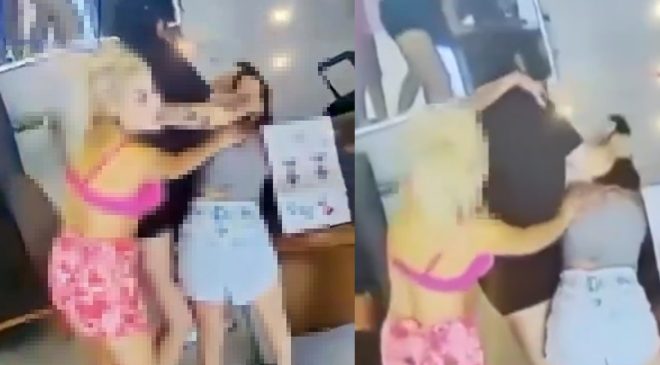 4 kadın işyerinde birbirine girdi: Defalarca kafasını masaya vurdu