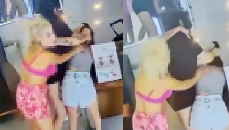 4 kadın işyerinde birbirine girdi: Defalarca kafasını masaya vurdu