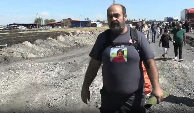 Acılı baba Saray'a yürüyüş başlattı