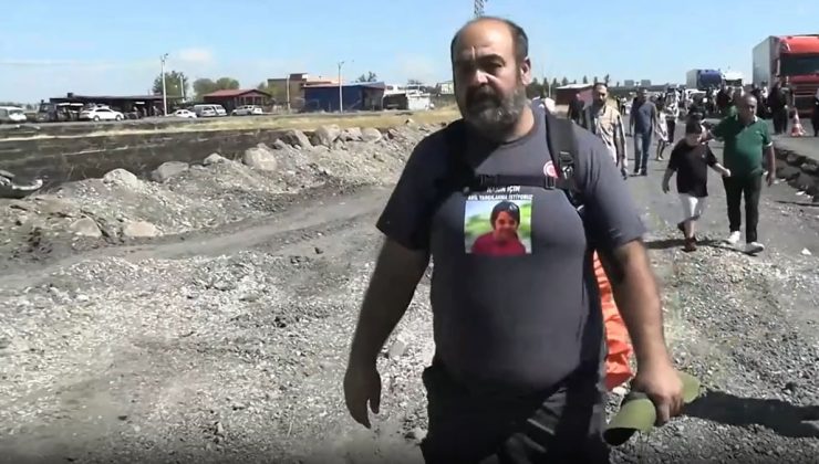 Acılı baba Saray'a yürüyüş başlattı