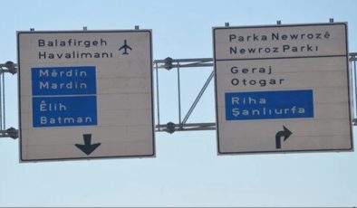Açılımın somut sonuçları Kürtçe tabelalar