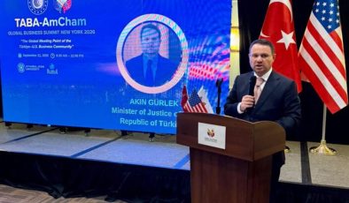 Adalet Bakanı Gürlek, Türk-Amerikan İşadamları Derneği tarafından düzenlenen Küresel İş Zirvesi’ne katıldı