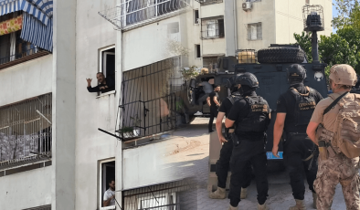 Adana'da hareketli saatler! Yakalanacağını anladı, kendisini el bombasıyla eve kapattı!