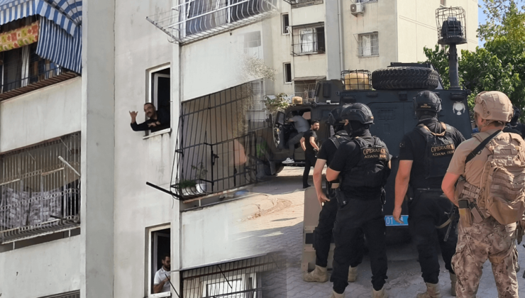 Adana'da hareketli saatler! Yakalanacağını anladı, kendisini el bombasıyla eve kapattı!