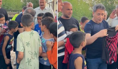 AKP'li vekil çocuğun üstündeki formayı görünce sokak ortasında çıkarttı