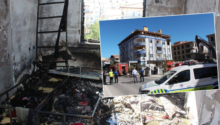 Aksaray’da çakmakla oynayan 2 yaşındaki çocuk yangına neden oldu