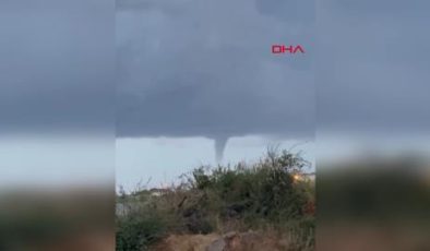 Alanya'da denizde hortum çıktı