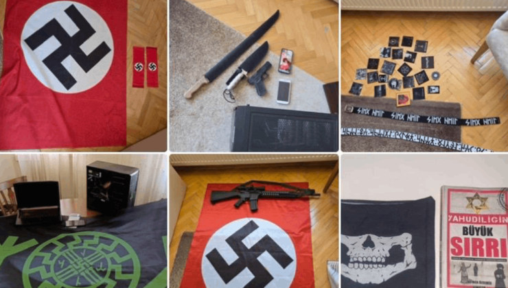 Ankara'da 'Nazi' operasyonu: Evlerinden cephanelik çıktı