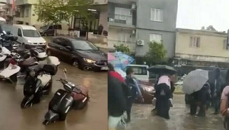 Aydın'da sağanak yağmur su baskınlarına neden oldu