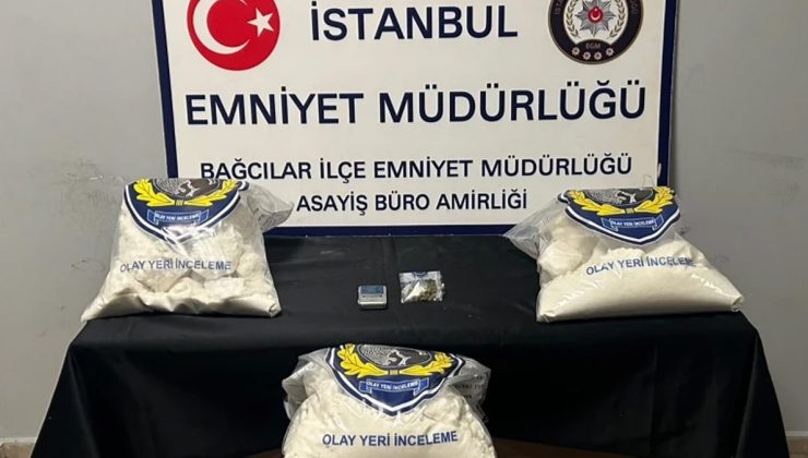 Bağcılar'da iş yerine uyuşturucu operasyonu: 22 kilo 970 gram ham madde ele geçirildi