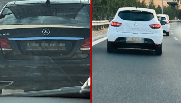 Bu plakalar kenti ayağa kaldırdı! Trafikte gören telefona sarıldı